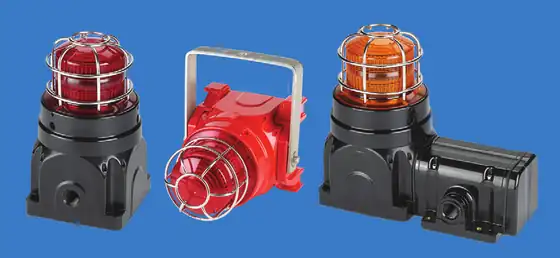 Sinalizadores Ex Federal Signal Global Series: LED, strobe e sirene